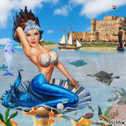 mermaid - GIF animado grátis
