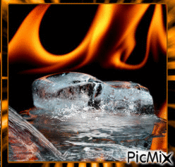 Fire and Water! - Darmowy animowany GIF