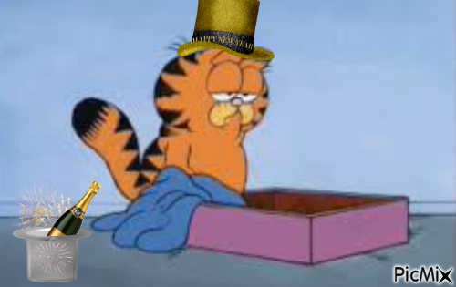 Garfield's Hangover - PNG gratuit