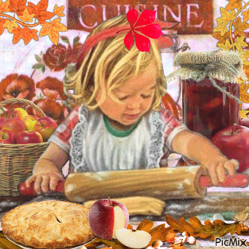 Fall apple pie-contest - GIF animé gratuit