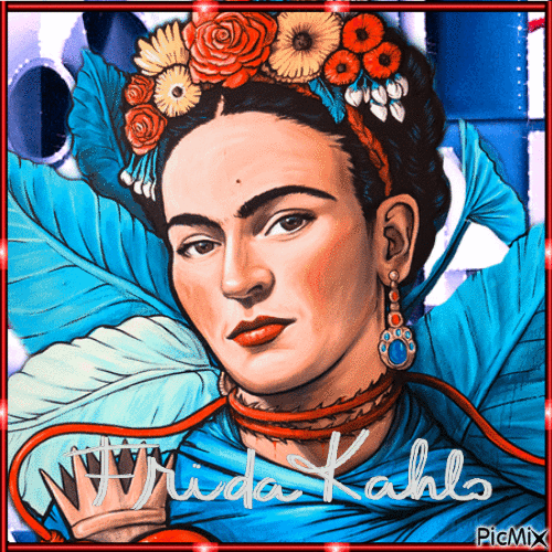 Frida Kahlo - GIF animado gratis