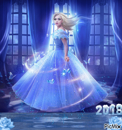 BLUE QUEEN - Free animated GIF