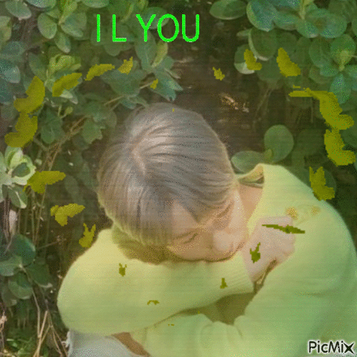 green renjun love you miss you - Kostenlose animierte GIFs