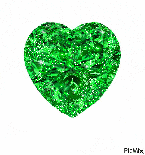Emerald Heart - Ilmainen animoitu GIF