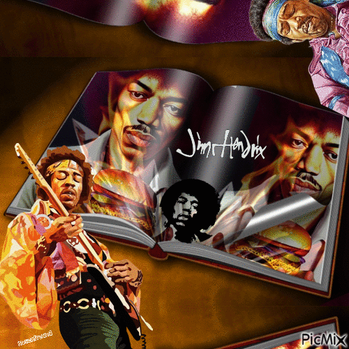 Jimi Hendrix - Бесплатни анимирани ГИФ