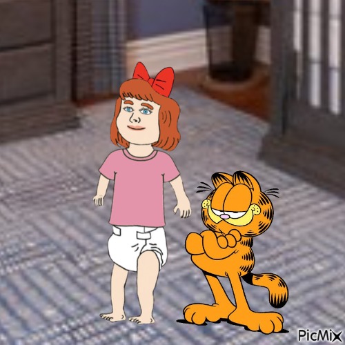 Garfield and Elizabeth - darmowe png