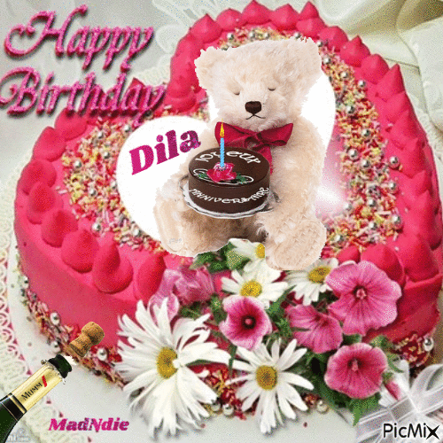 anniversaire Dila - Δωρεάν κινούμενο GIF