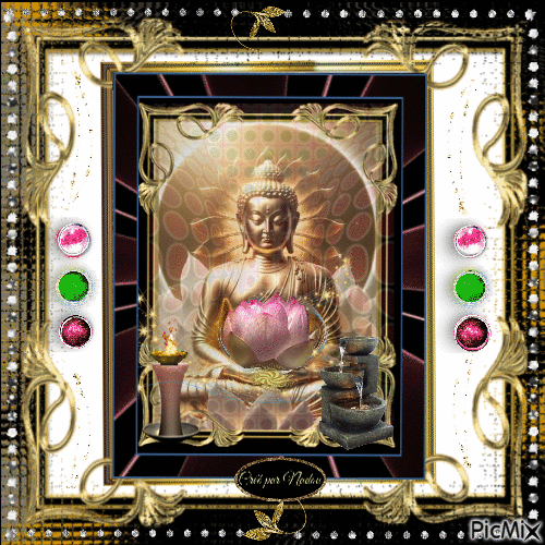 Méditation bouddhiste - Бесплатный анимированный гифка