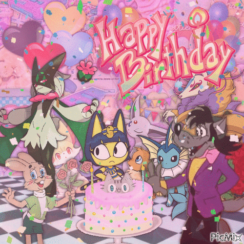 Happy Birthday to Kyubi_ykw! - Бесплатный анимированный гифка