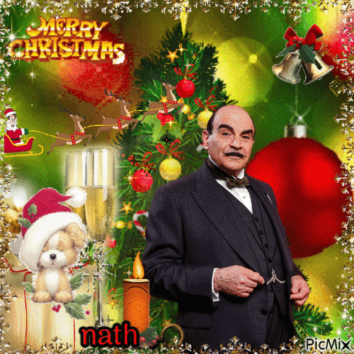 Hercule Poirot, concours - Безплатен анимиран GIF