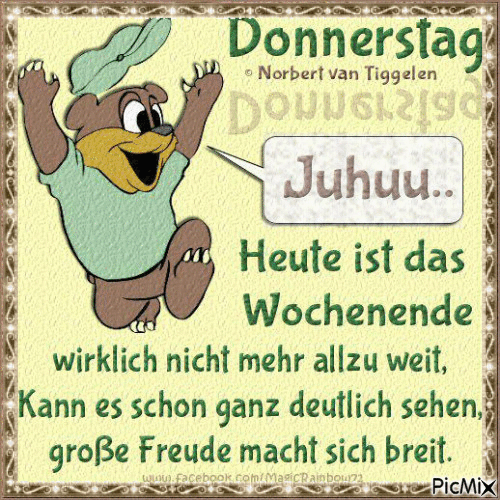 Donnerstag - Free animated GIF
