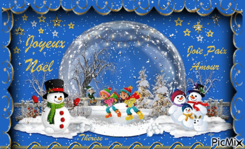 Noel sous la neige - GIF animasi gratis