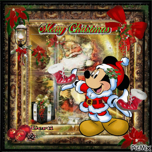 Thank you dear Santa for the magic shoes - Ingyenes animált GIF