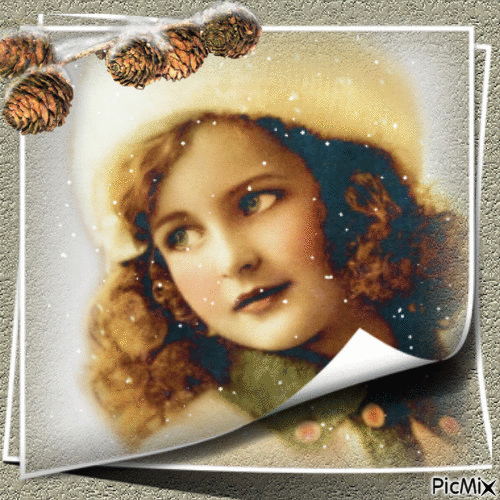 Vintage Kız - Besplatni animirani GIF