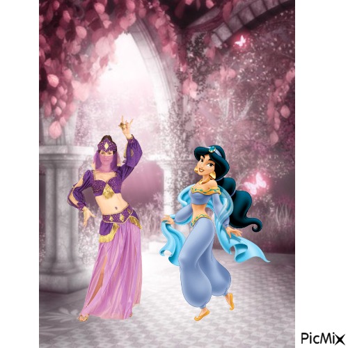 Jasmine and harem dancer - ücretsiz png