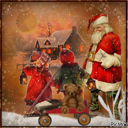 Vintage Christmas - Δωρεάν κινούμενο GIF