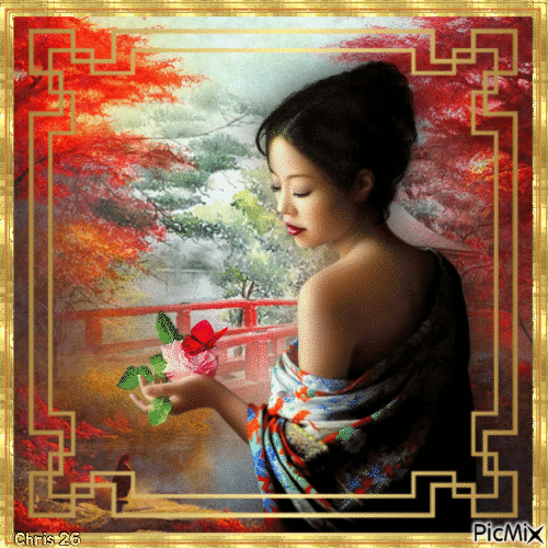 Oriental Woman - Free animated GIF