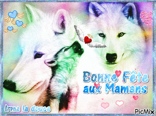 Bonne Fête aux Mamans - Бесплатни анимирани ГИФ