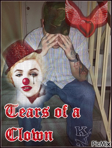 Tears of a Clown ! - Free animated GIF