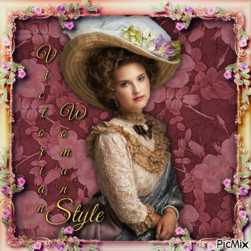 Victorian style woman - zdarma png