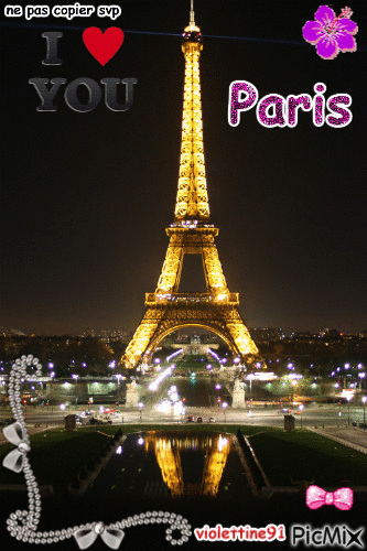 PARIS oui PARIS .... - Δωρεάν κινούμενο GIF
