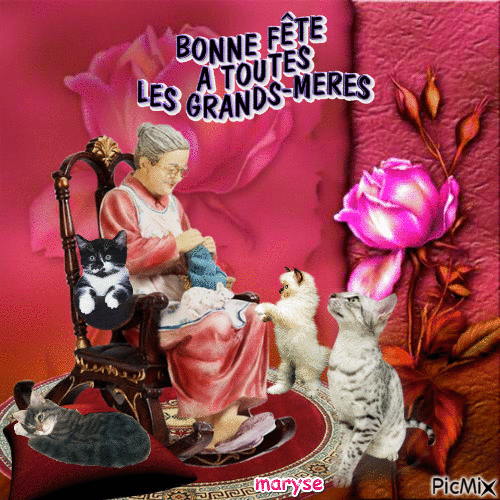 fete grand mere - Free animated GIF