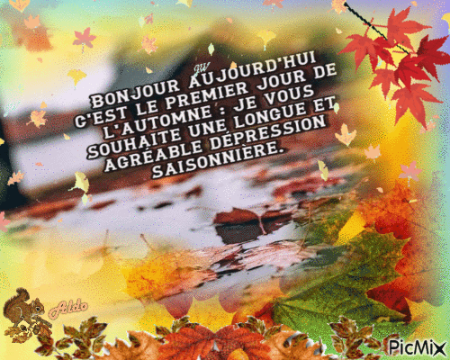 voici l'automne - Free animated GIF