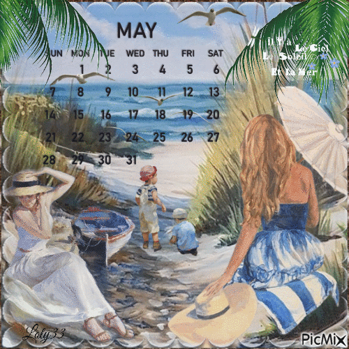 calendrier mai - Darmowy animowany GIF