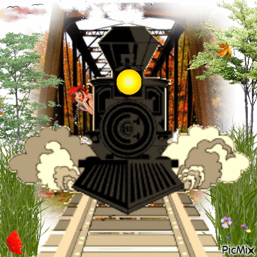 El tren! - Ücretsiz animasyonlu GIF