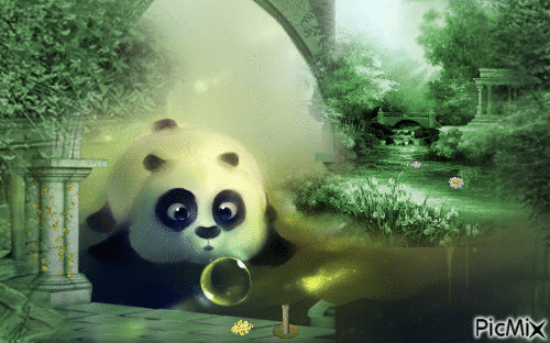 Panda Zen - Gratis animeret GIF