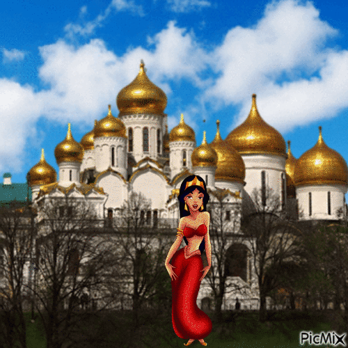 Jasmine in real life - GIF animé gratuit