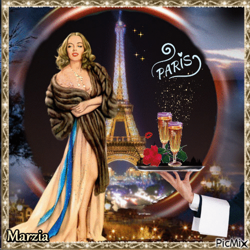 soiree a Paris - Бесплатный анимированный гифка