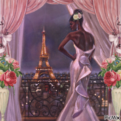 Parisian woman - Ingyenes animált GIF