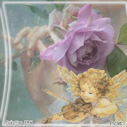 L'ange et la rose par BBM - Ilmainen animoitu GIF