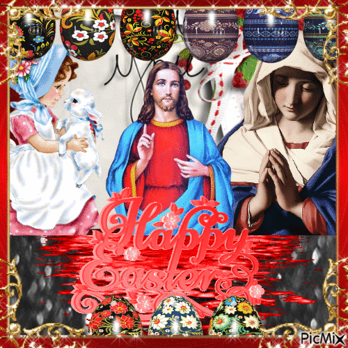 happy easter from Jesus - Δωρεάν κινούμενο GIF