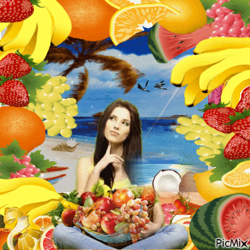 Summer fruits - Darmowy animowany GIF