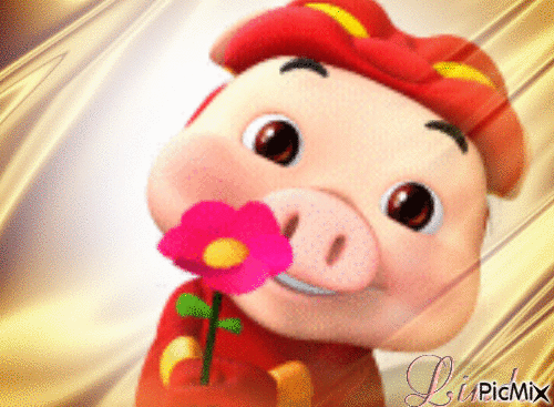 une fleur pour vous - Animovaný GIF zadarmo
