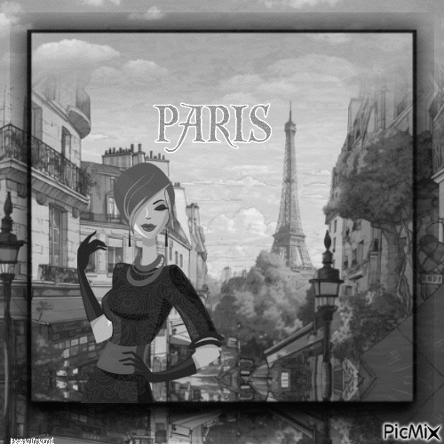 Vintage Paris - Zdarma animovaný GIF
