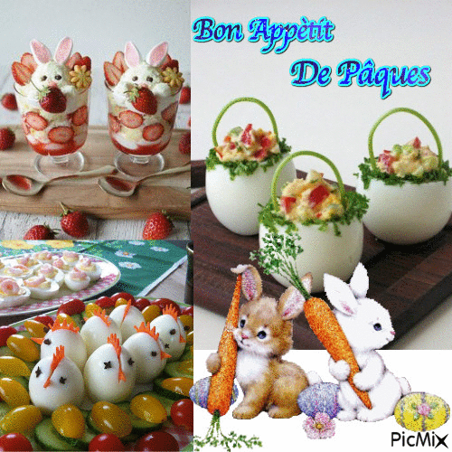 bon appétit de Pâques - Darmowy animowany GIF