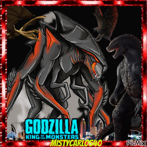 Godzilla 2014 & 2019 - Animovaný GIF zadarmo