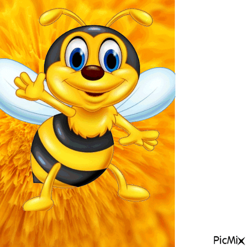 Пчела - GIF animasi gratis
