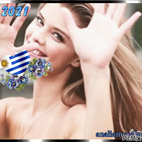 uruguay  feliz año - GIF animado grátis