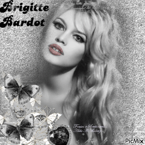 Brigitte Bardot - Бесплатный анимированный гифка