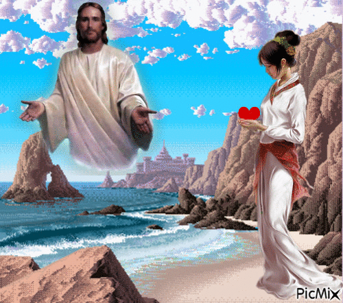 Jesus give I heart - GIF animasi gratis