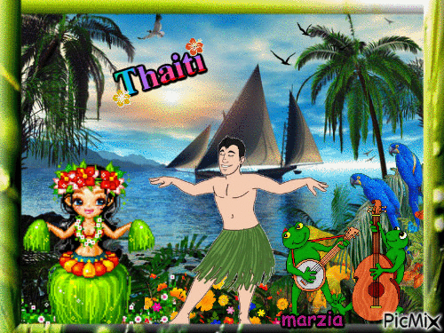 Thaiti - Darmowy animowany GIF