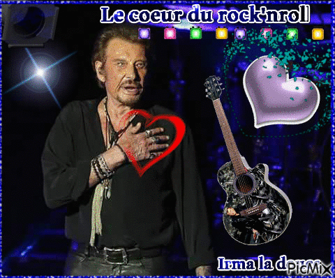 Le coeur du rock'n'roll - Безплатен анимиран GIF