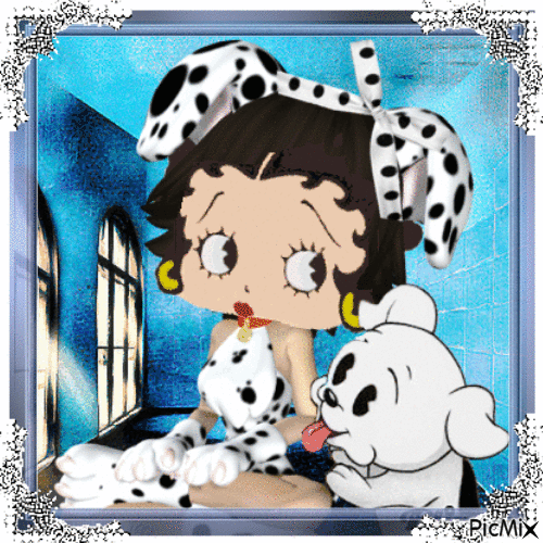 Adorável Betty Boop - 無料のアニメーション GIF