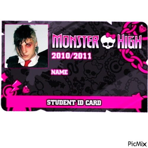 frank iero monster high ID - png ฟรี