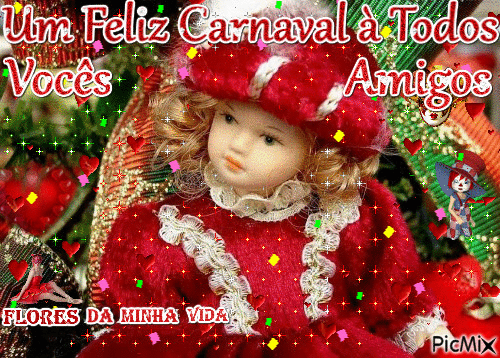 Um Feliz Carnaval à Todos Vocês Amigos - Besplatni animirani GIF