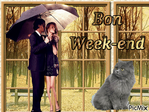 Bon week-end - 無料のアニメーション GIF